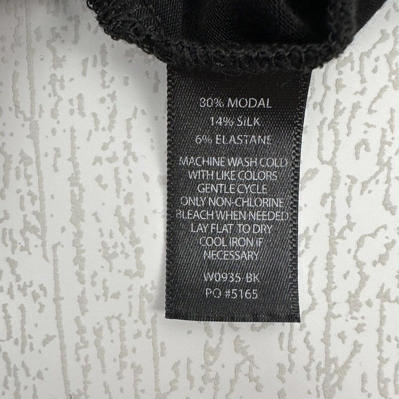 BETABRAND The Sweatshirt Silk Modal Travel A Line Swing Dress Black Size XXL - Picture 10 of 15